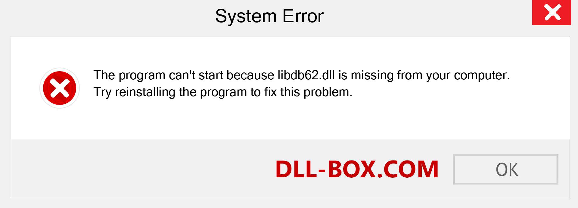  libdb62.dll file is missing?. Download for Windows 7, 8, 10 - Fix  libdb62 dll Missing Error on Windows, photos, images